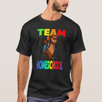 Camiseta Equipe Homeschool De Volta à Escola Sloth Alunos E