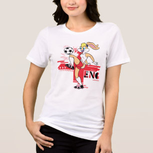 Camiseta Equipe Inglaterra Futebol Gráfico da Lola Bunny