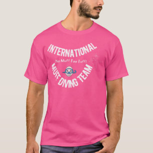 Camiseta Equipe Internacional de mergulho de Muff sem Muff