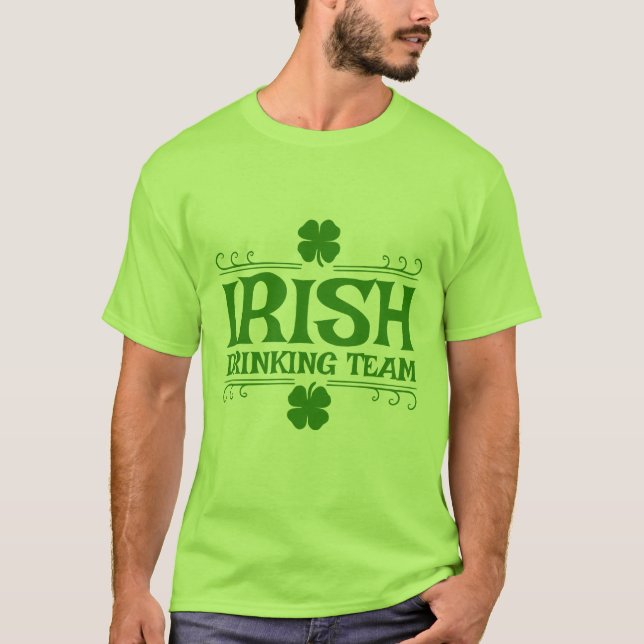 Camiseta Equipe Irlandesa de Bebedores (Frente)