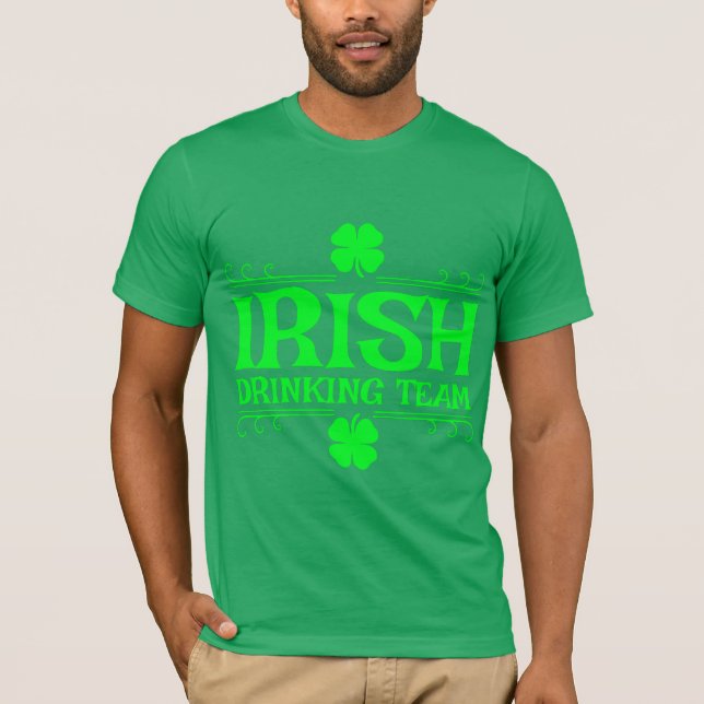 Camiseta Equipe Irlandesa de Bebedores (Frente)