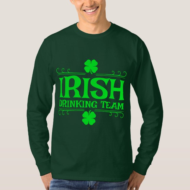 Camiseta Equipe Irlandesa de Bebedores (Frente)