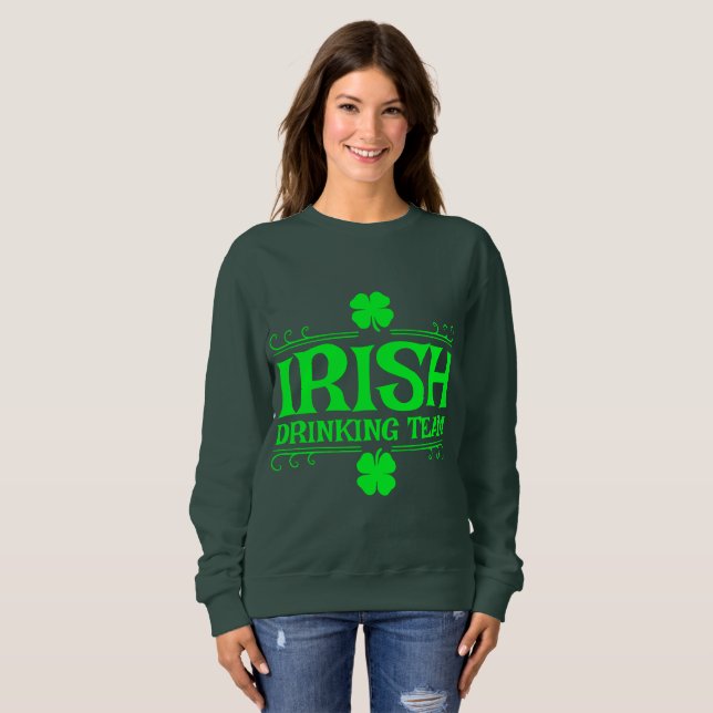 Camiseta Equipe Irlandesa de Bebedores (Frente Completa)