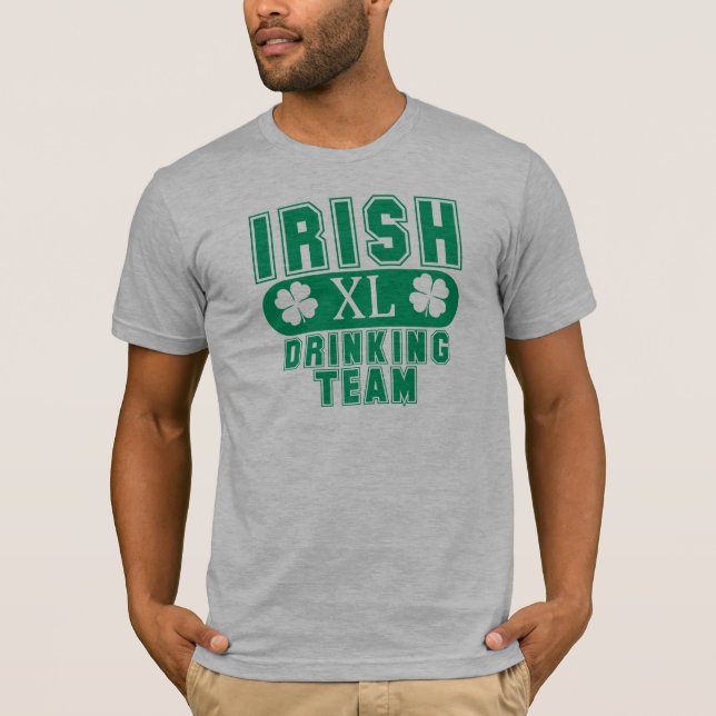 Camiseta Equipe irlandesa do bebendo (Frente)