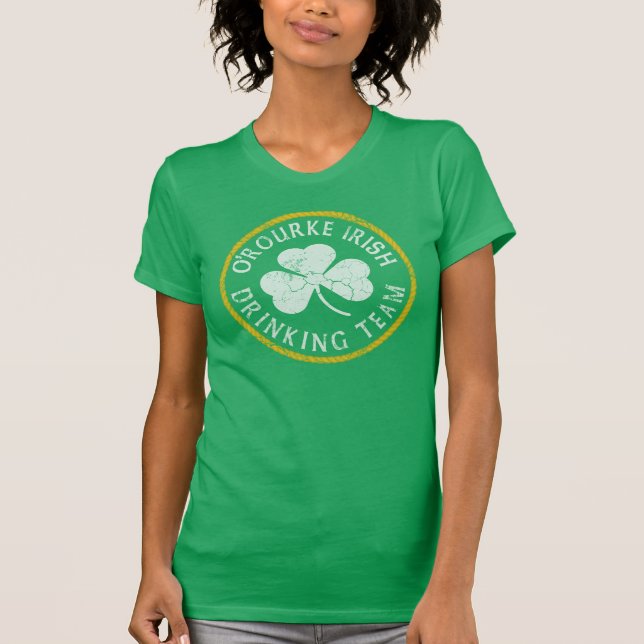 Camiseta Equipe irlandesa do bebendo de O'Rourke (Frente)