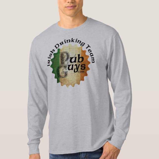 Camiseta Equipe irlandesa do bebendo de PubGuys (Frente)