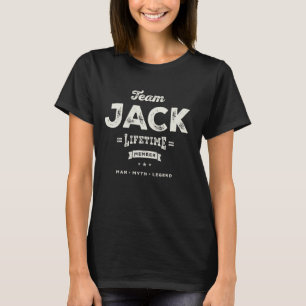 Camiseta Equipe Jack Lifetime Membro Funny Nome Jack