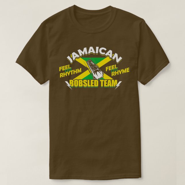 Camiseta Equipe jamaicana Bobsled (Frente do Design)