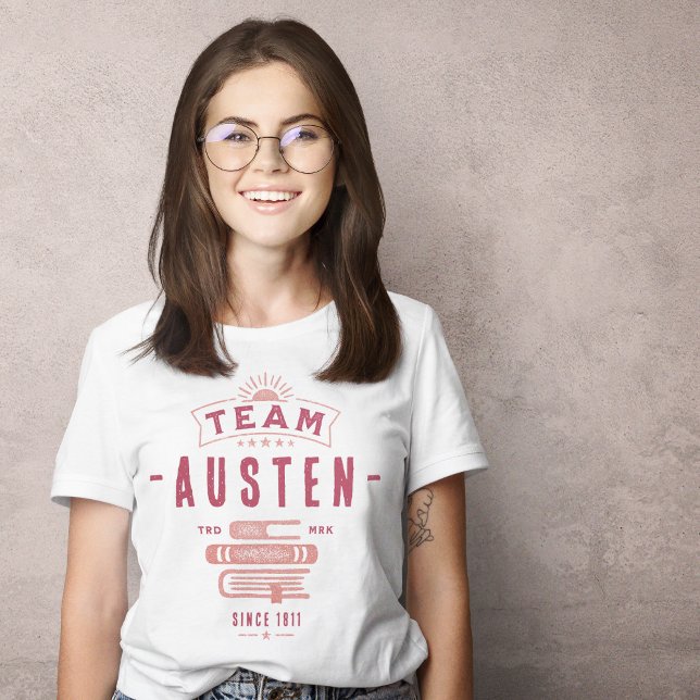 Camiseta Equipe Jane Austen (Criador carregado)