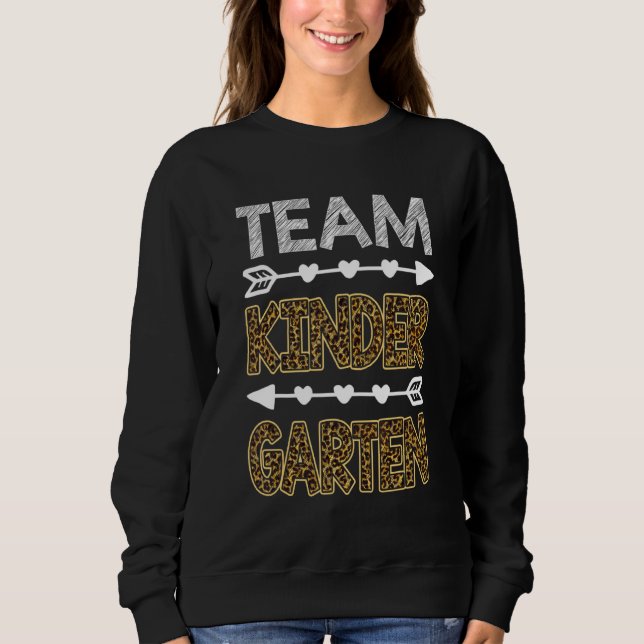 Camiseta Equipe Jardim de Infância Leopardo  Professor Volt (Frente)