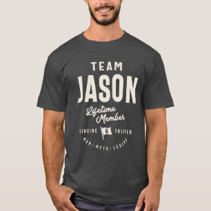 Camiseta Equipe Jason Lifetime Membro Jason Nome