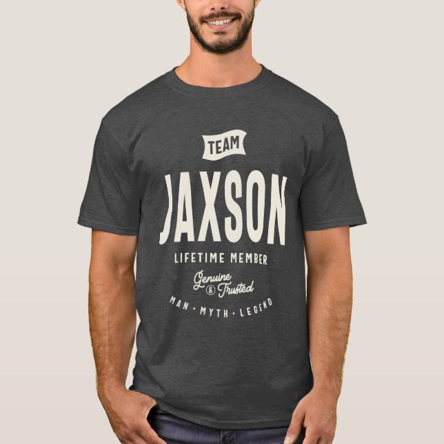 Camiseta Equipe Jaxson Lifetime Member Nome Jaxson (Frente)