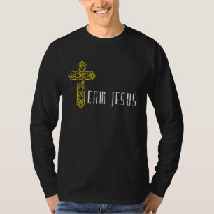Camiseta Equipe Jesus acredita Deus retrorá homens mulheres
