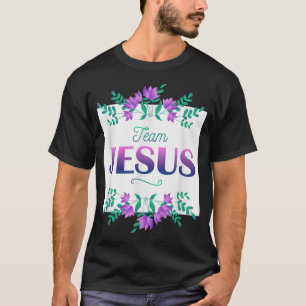 Camiseta Equipe Jesus Flores Dizendo Cristão