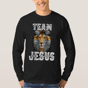 Camiseta Equipe Jesus Leão Judá Jesus Cruz Fé Cristã