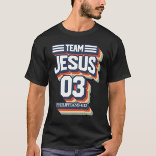 Camiseta Equipe Jesus n.º 03 guerreiros - Homens cristãos