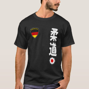 Camiseta Equipe Judô Bandeira Alemã Artes Marciais Japonesa