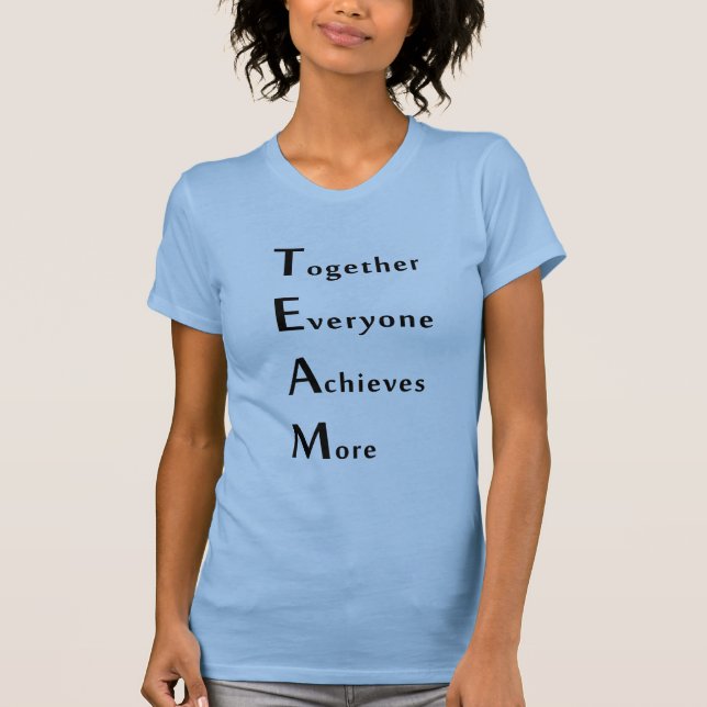 Camiseta Equipe - Juntos - Todos - Conseguem - Mais  (Frente)