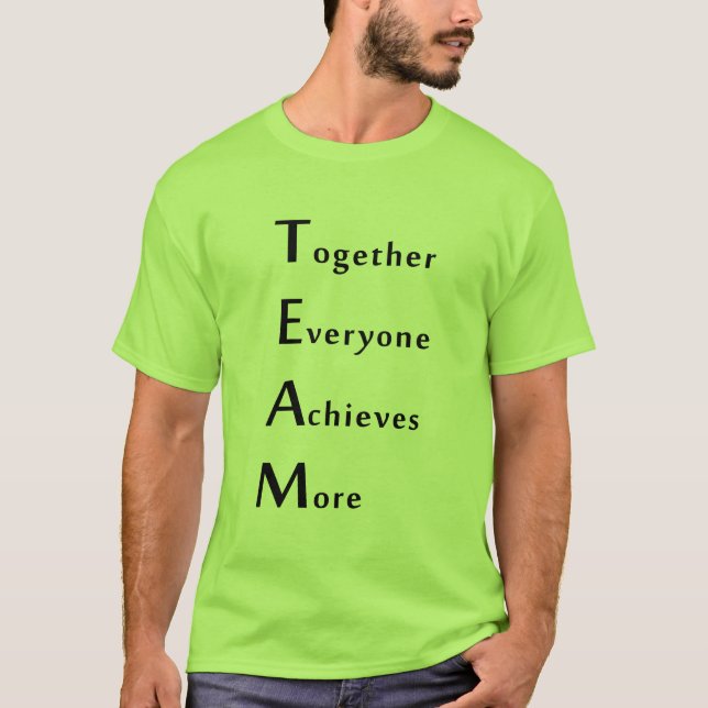 Camiseta Equipe - Juntos - Todos - Conseguem - Mais (Frente)