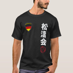 Camiseta Equipe Karate Shotokai Bandeira Alemã Artes Marcia