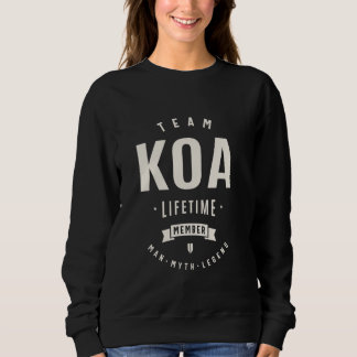Camiseta Equipe Koa Lifetime Membro Funny Nome Koa