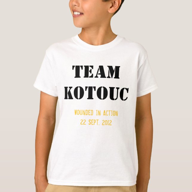 Camiseta Equipe Kotouc para Crianças (Frente)