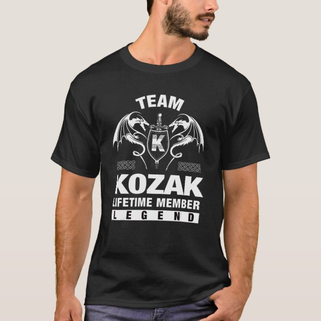 Camiseta Equipe Kozak Lifetime Membro (Frente)