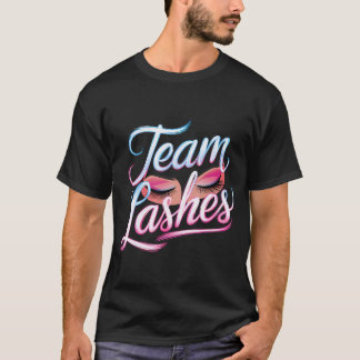 Camiseta Equipe Lashes Rapariga Rosa Sexo Revelação Festa B