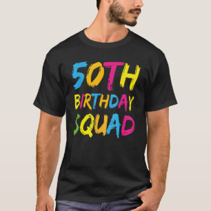 Camiseta Equipe Legal de aniversário de 50 anos feliz do pa