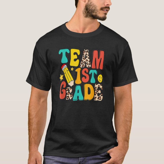 Camiseta Equipe Leopard Primeiro Professora De 11 ruas De V (Frente)