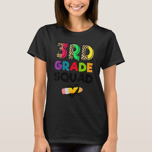 Camiseta Equipe Leopardo da Turma do 3º Ano Professores do  (Frente)