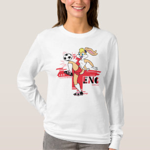 Camiseta Equipe Lola Bunny Inglaterra Gráfico de Futebol