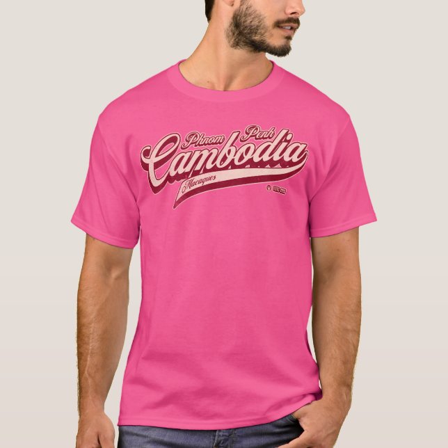 Camiseta Equipe Macaque De Phnom Penh Camboja (Frente)