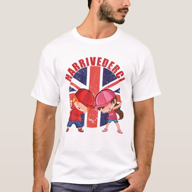 Camiseta Equipe Meghan Prince Harry Harrivederci Dabb (Frente)