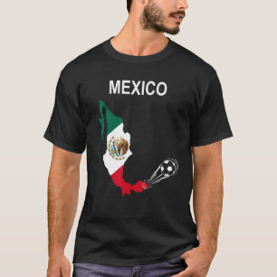 Camiseta Equipe mexicana de apoio ao futebol