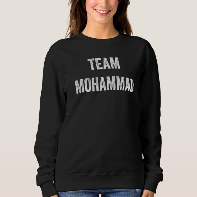 Camiseta Equipe Mohammad Vá Mohammad Adepto Torcer Fã (Frente)