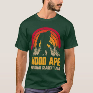 Camiseta Equipe Nacional de Busca Sasquatch Macaco de Madei