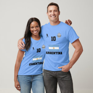 Camiseta Equipe Nacional de Futebol da Argentina