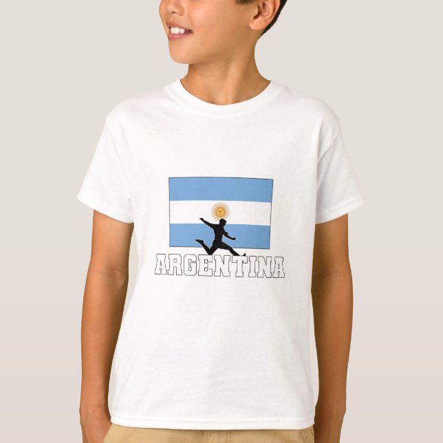 Camiseta Equipe Nacional de Futebol da Argentina (Frente)