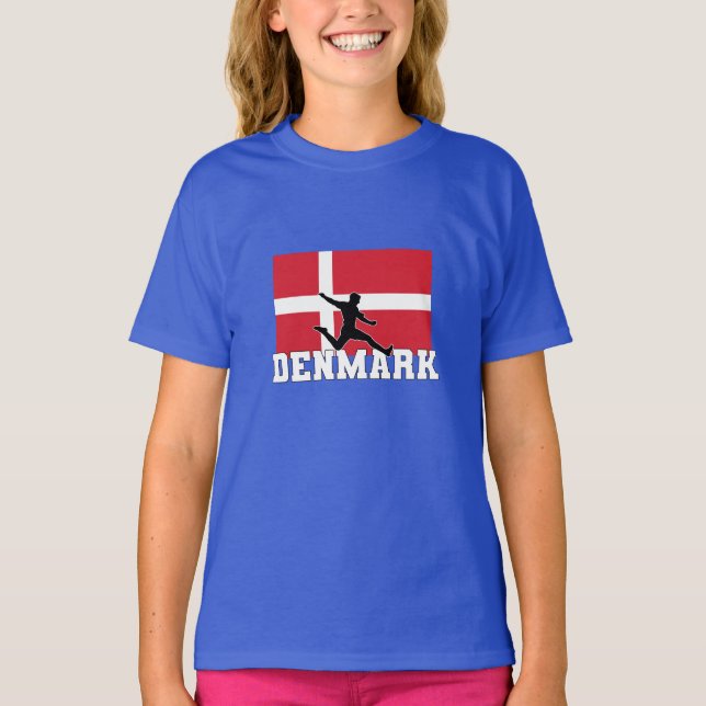 Camiseta Equipe Nacional de Futebol da Dinamarca (Frente)