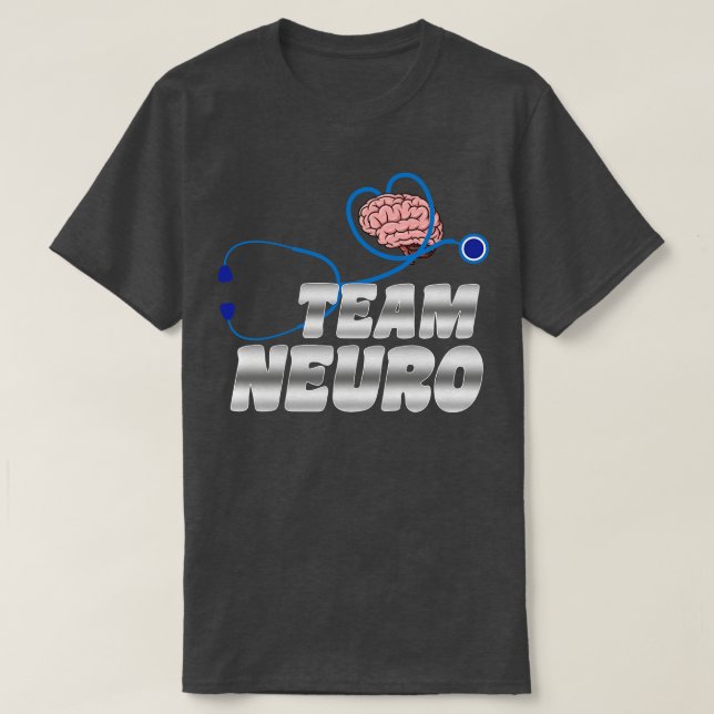 Camiseta Equipe Neuro Neurocirurgião Neurologista Cirurgião (Frente do Design)