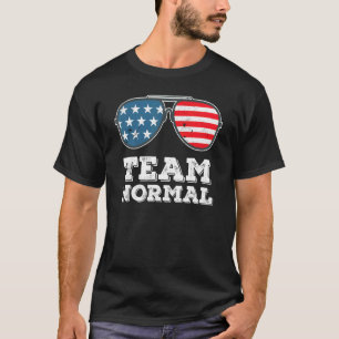 Camiseta Equipe Normal Americana Flag Aviator Sunglass Vint