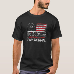 Camiseta Equipe Normal Americana Tendência Política de Roup