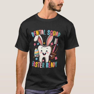 Camiseta Equipe Odontológica Dentes Divertidos Feliz Dia de