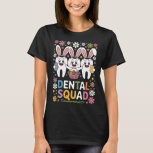 Camiseta Equipe Odontológica Funny Teeth Dentista Feliz Dia