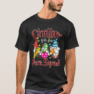 Camiseta Equipe Para Profissional Gnomos Relaxados Natal