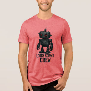 Camiseta Equipe Parafusos Soltos – Robô Cyberpunk Grunge
