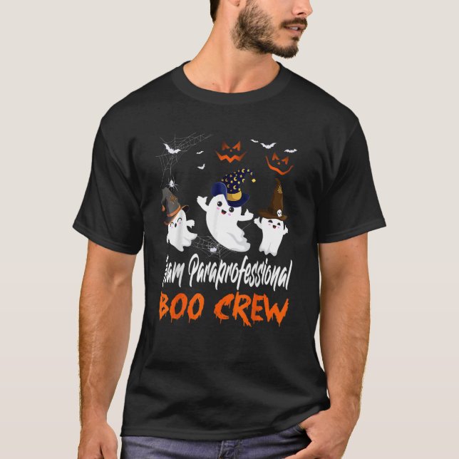 Camiseta Equipe Paraprofessionnelle Halloween Witen Gho (Frente)