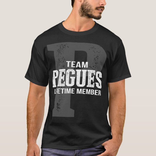 Camiseta Equipe PEGUES Membro do Tempo de Vida (Frente)