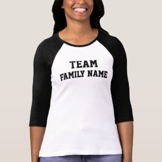 Camiseta Equipe personalizada da família do Basebol-estilo,